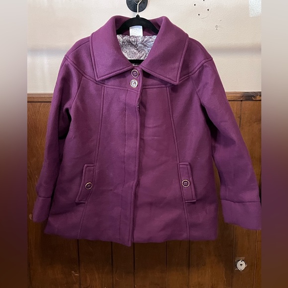Anne De Lancay fleece pea coat - Picture 1 of 6